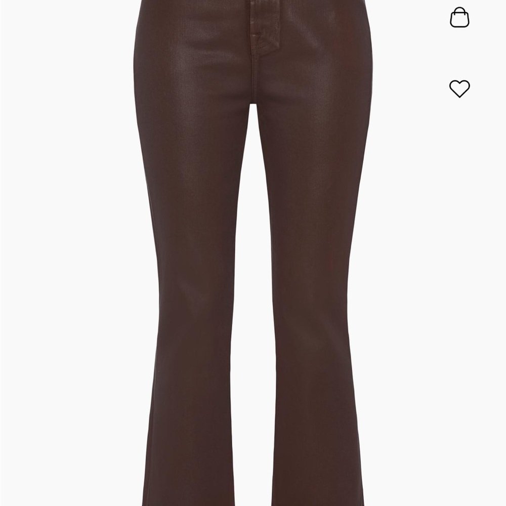 7 for all mankind brown coated denim size 28